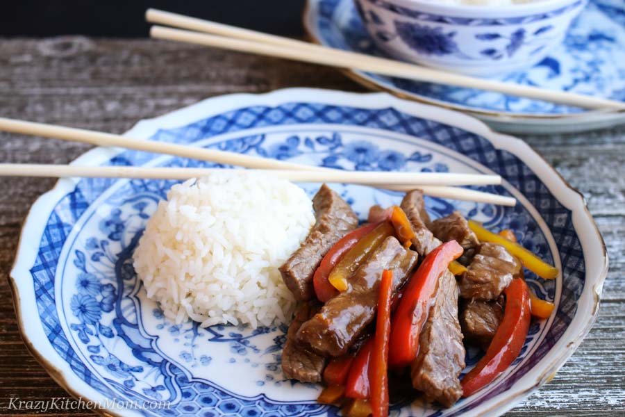 Weeknight Pepper Steak Y | Krazy Kitchen Mom