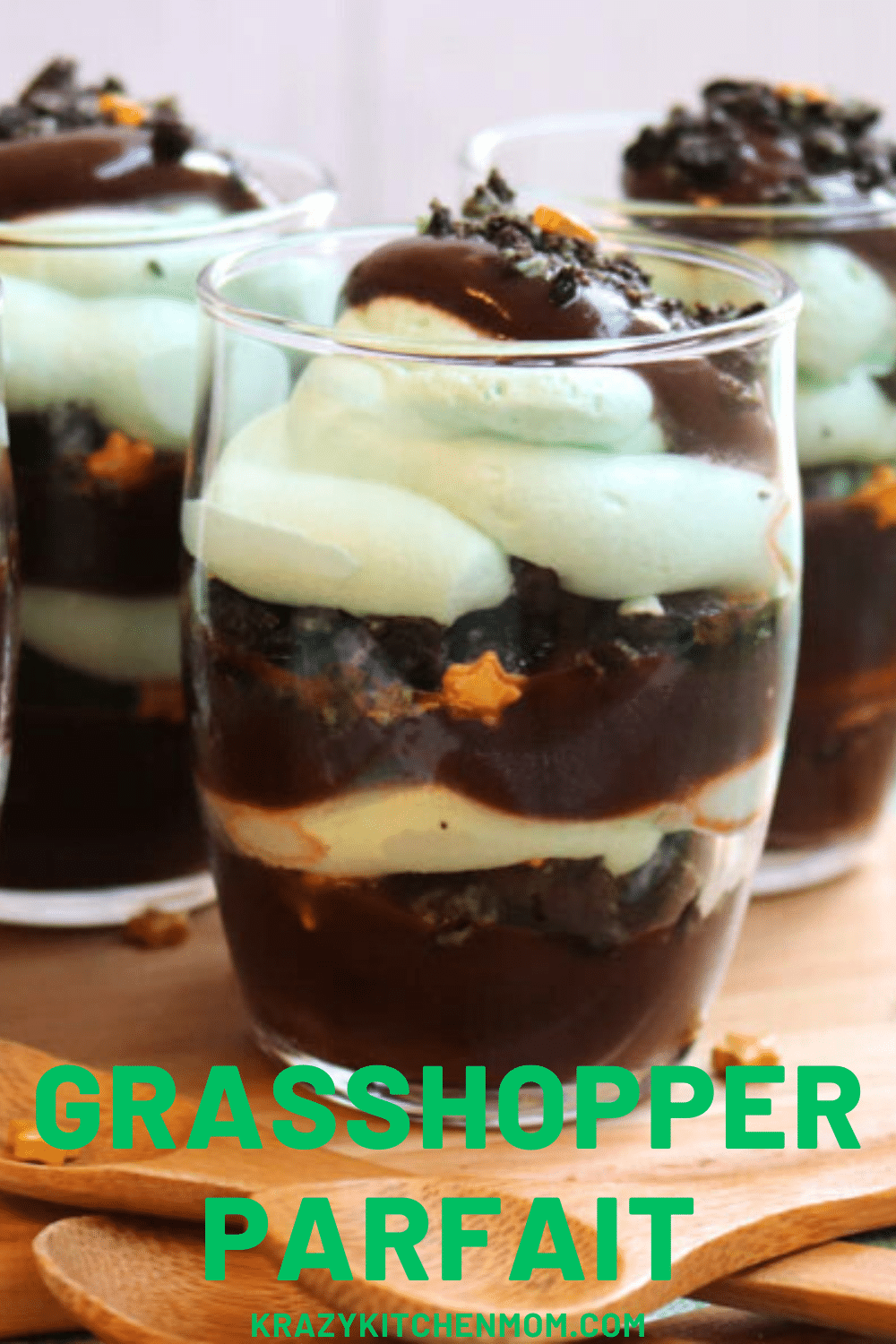 Grasshopper Parfaits - Krazy Kitchen Mom